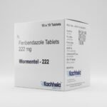 Wormentel 222 | 芬苯达唑  Fenbendazole Tablets 222mg - 10 x10 100 Pills by Kachhela